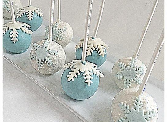 Snow Flake Cake Pops