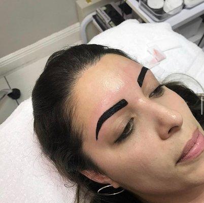 Brow shaping and tint