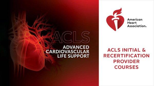 ACLS Provider Course and Renewal available.