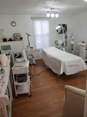 Skin care and laser treatment room