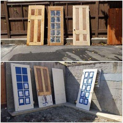 Wood restoration, wood doors