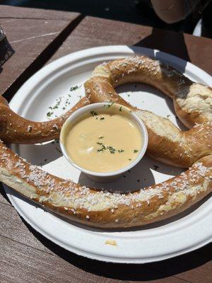 Pretzel and beer cheese