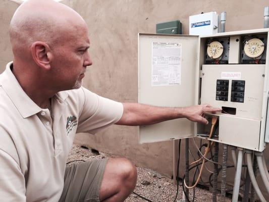 Inspection of pool subpanel