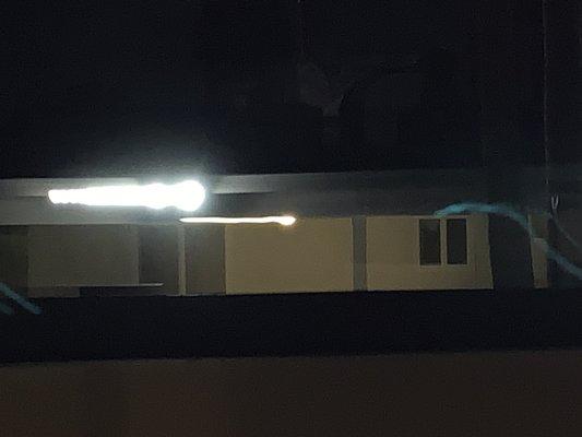 Tenants from Matt Fischer era realty shinning their spotlights into my house