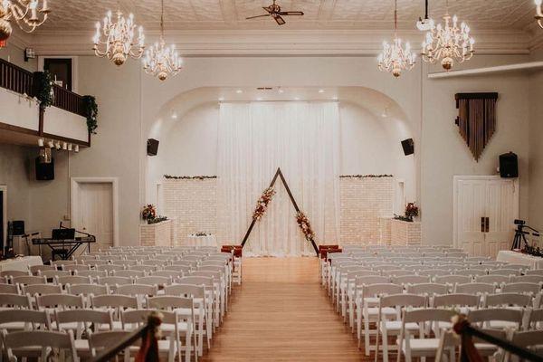 Our Balcony Room for your Ceremony & Dinner