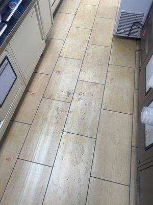 Floor is filthy a bug was on one of the slupree and counters is messy don't recommend coming here