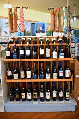 Our eclectic selection of hard to find wines  gives us a "Wine boutique" feel. have a glass with a friend or buy a bottle for later.