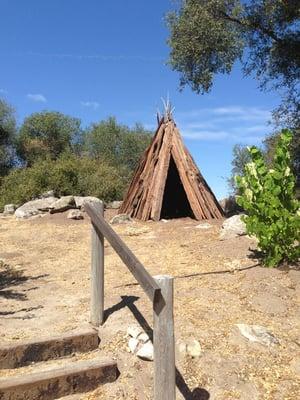 Wooden teepee