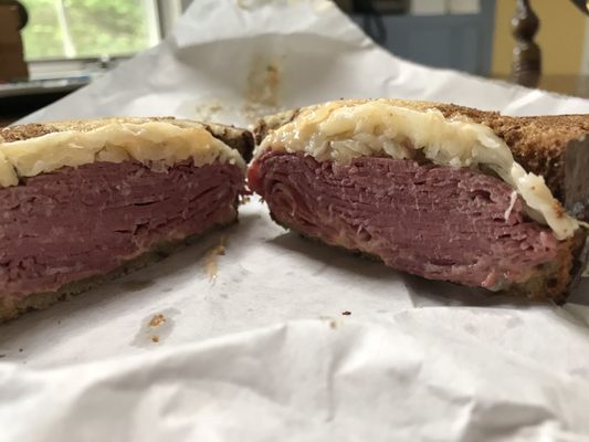 Rueben sandwich from Perry's Deli inside Teds Package Store