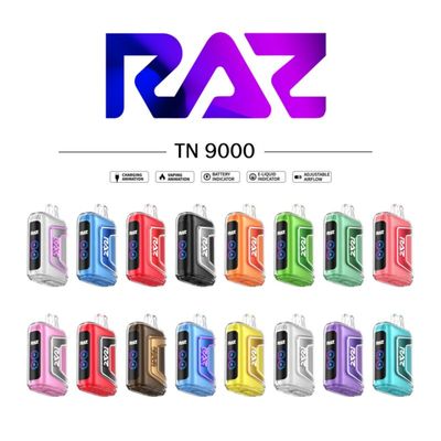 RAZ 9000 DISPOSABLE VAPE ALL FLAVORS AVILABLE