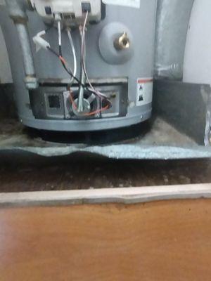 Water heater burnerfilter  cleaning & repair