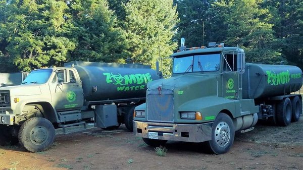 Some of our fleet of trucks to serve our community