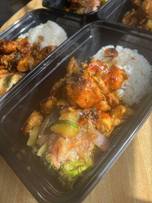 Meal Prep- Chicken Teriyaki with Jasmine Rice and Sautéed Veggies