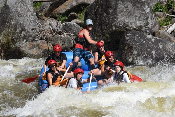 White water rafter with Crab Apple