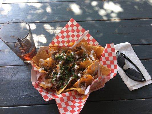 Asada nachos. Delicious great taste.