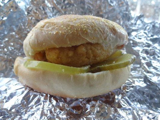 Chicken sandwich, at Mercury Fuel in Winsted, CT.