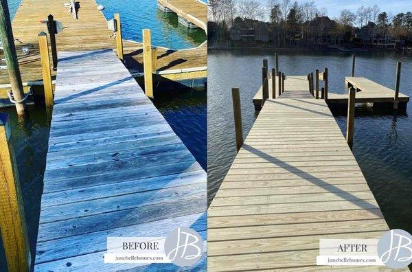 Lake Norman Dock Resurfacing