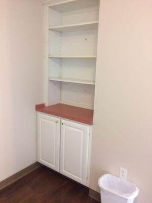 Shelf and storage cabinet