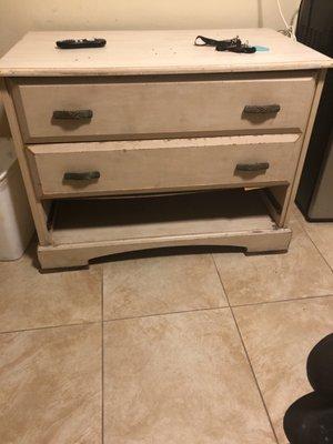 Broken cabinet