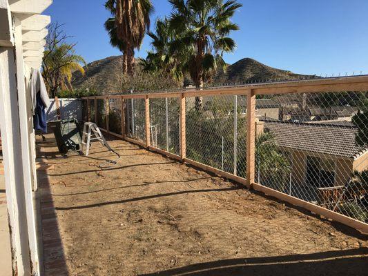 Fence restoration "during"