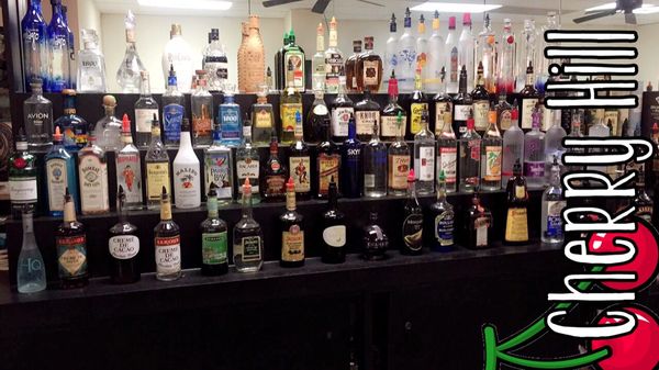 Half of the back bar @ international school