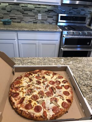 Pepperoni and Mushroom Pizza Night