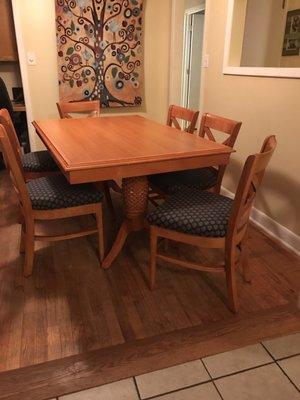 Super sweet table and chairs delivered today!