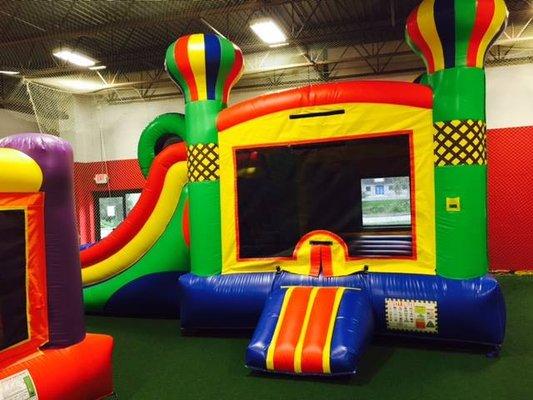 Indoor Double Slide Bouncer