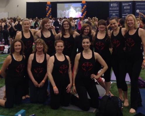 The Revolution Community Yoga Team at Yogathon 2014