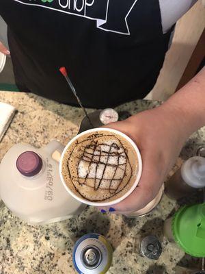 My customized latte