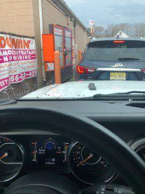 Long lines for Dunkin....what I won't do for my kid