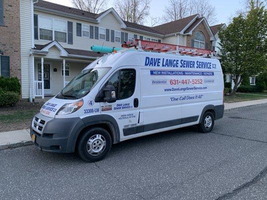 Service van for those emergency backed drains