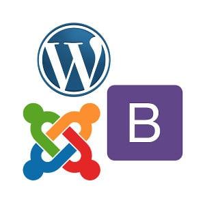 Wordpress, Joomla and Bootstrap