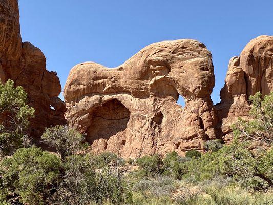 The Elephant on the way to Double Arch