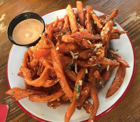 Garlic Sweet Potato Fries