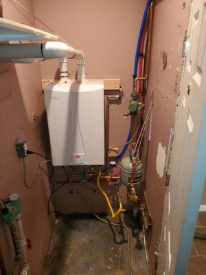 This is the after of the boiler replacement with a combi boiler