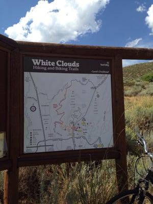 Trailhead with map.