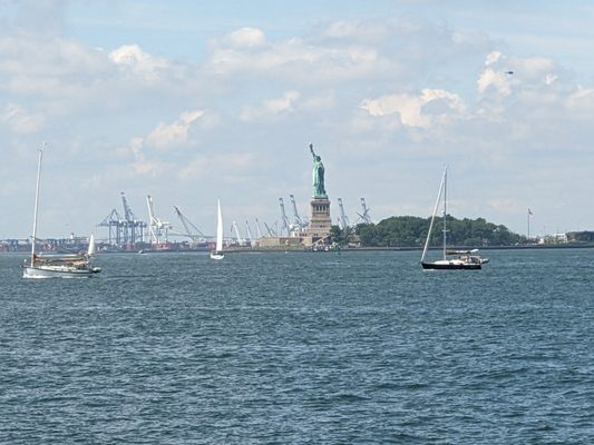 New York Harbor from Battery Park City Park