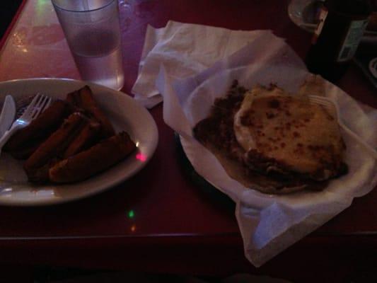 Pupusas and plantains!