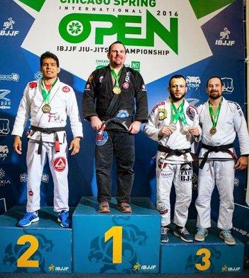 Coach Mike Rethmeyer taking 1st place at IBJJF Chicago Open