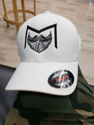 Mbeard hat white