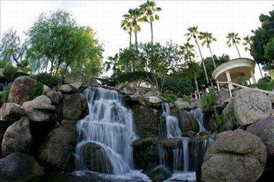 Huge Waterfall at Val Vista Lakes Clubhouse