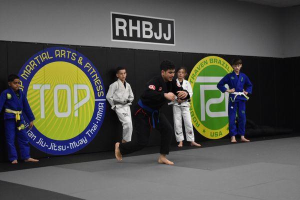 Thalys teaching at Rock Hill BJJ