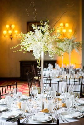 Our centerpieces at New York Athletic Club. Spot on!