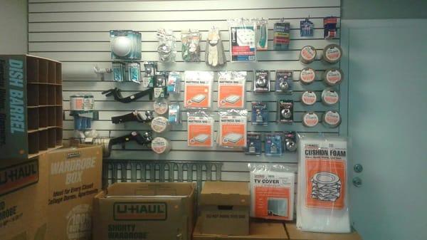 Large assortment of storage / packaging supplies on hand at each of our locations