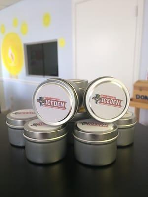 Corporate gifts and private label soy candles supporting young adults with special needs.