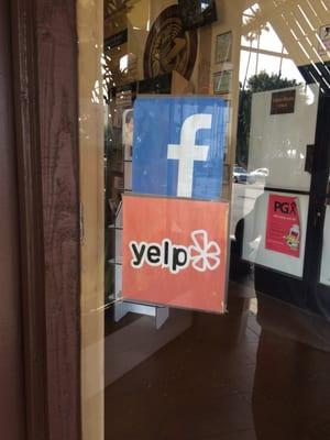 Fake Yelp sticket