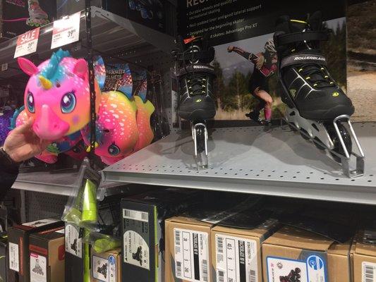 Unicorn Helmet & in-line skates