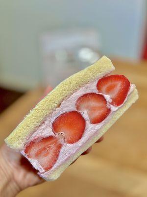 Strawberry sandwich