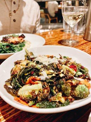 small plate of Crispy Brussels Sprouts